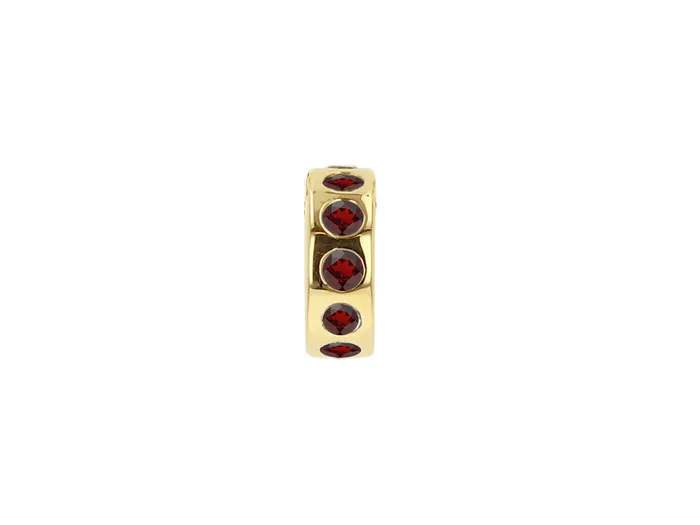 Mini Birthstone Wheel Charm Without Chain Rachel Reid Rings