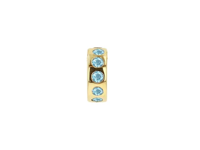 Mini Birthstone Wheel Charm Without Chain Rachel Reid Rings