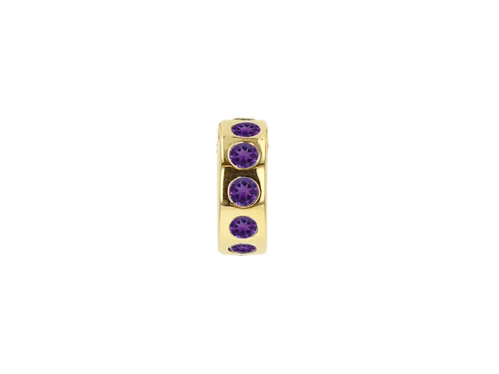 Mini Birthstone Wheel Charm Without Chain Rachel Reid Rings