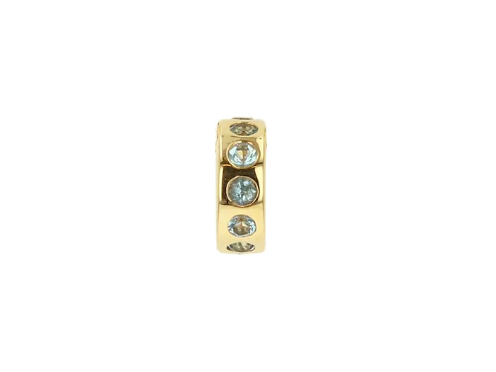 Mini Birthstone Wheel Charm Without Chain Rachel Reid Rings
