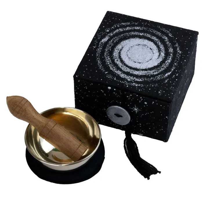 Earrings dZi Handmade 2 Galaxy Mini Meditation Bowl Box