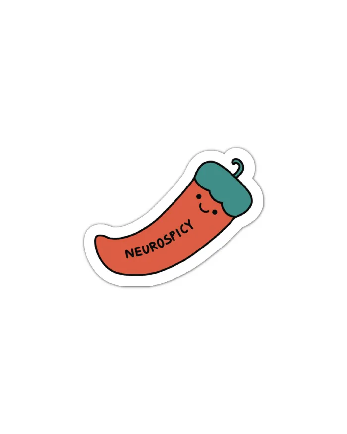 Earrings Fluffmallow Neurospicy cute pepper vinyl sticker