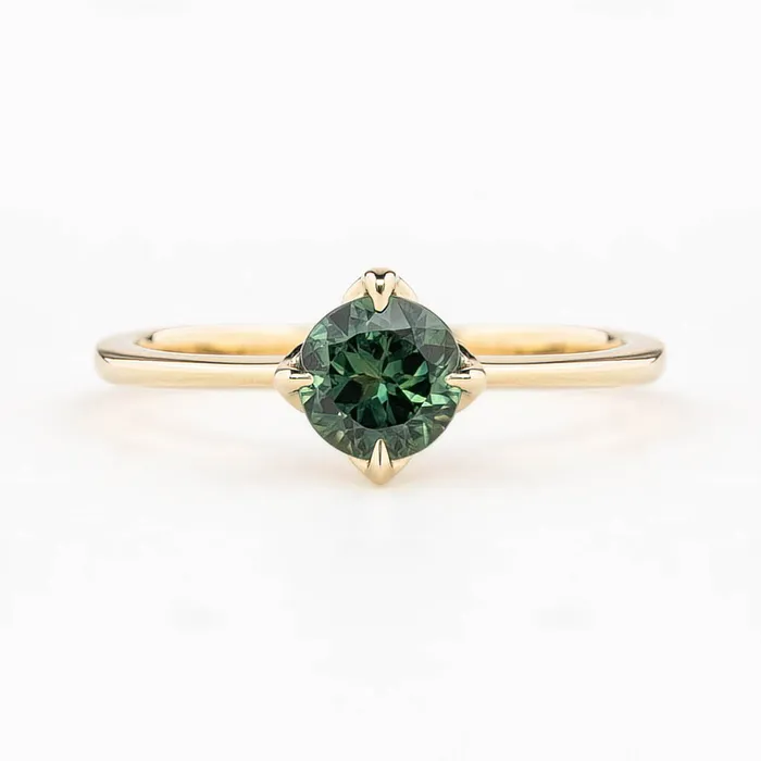 Envero Jewelry Rings Alice Ring 076ct Blue Green Queensland Sapphire 14K Yellow Gold One of a kind Envero Jewelry Rings Alice Ring 076ct Blue Green Queensland Sapphire 14K Yellow Gold One of a kind