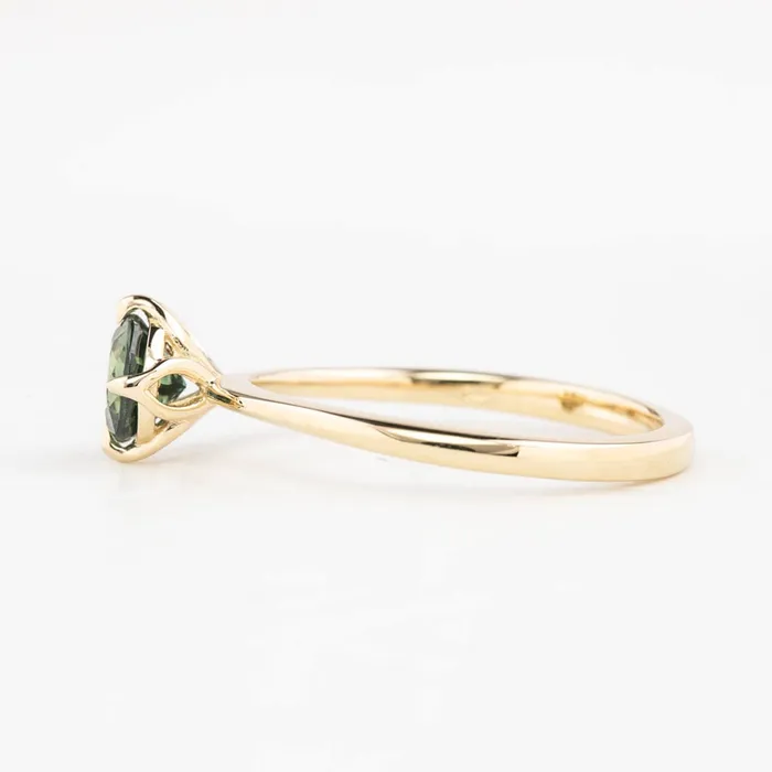Envero Jewelry Rings Alice Ring 076ct Blue Green Queensland Sapphire 14K Yellow Gold One of a kind Envero Jewelry Rings Alice Ring 076ct Blue Green Queensland Sapphire 14K Yellow Gold One of a kind