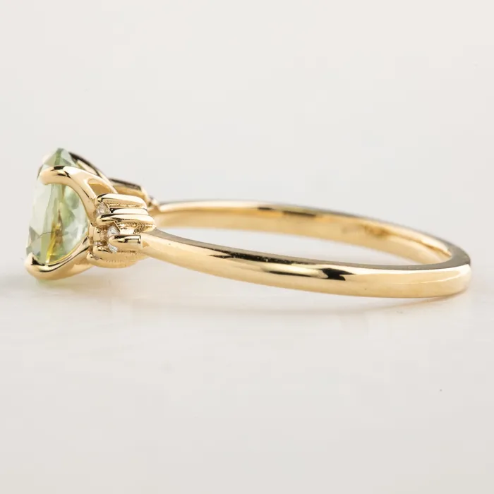 Envero Jewelry Rings Teresa Ring 131ct Light Green Montana Sapphire 14k Yellow Gold One of a kind Envero Jewelry Rings Teresa Ring 131ct Light Green Montana Sapphire 14k Yellow Gold One of a kind