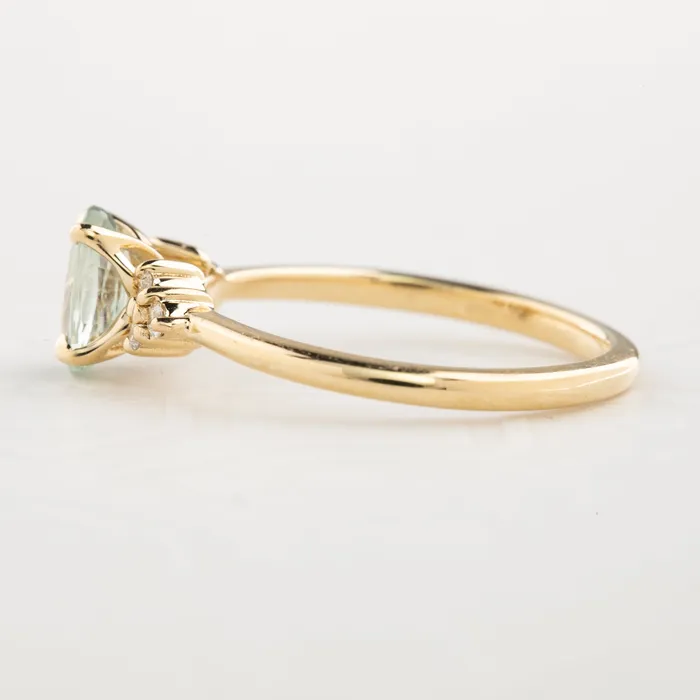 Envero Jewelry Teresa Ring 085ct Blue Green Madagascar Sapphire 14k Yellow Gold One of a kind Rings Envero Jewelry Teresa Ring 085ct Blue Green Madagascar Sapphire 14k Yellow Gold One of a kind Rings