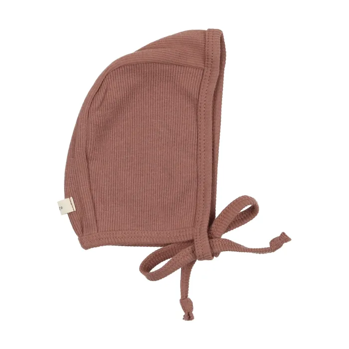 Lil Legs Ribbed Bonnet Mulberry Lil Legs Earrings