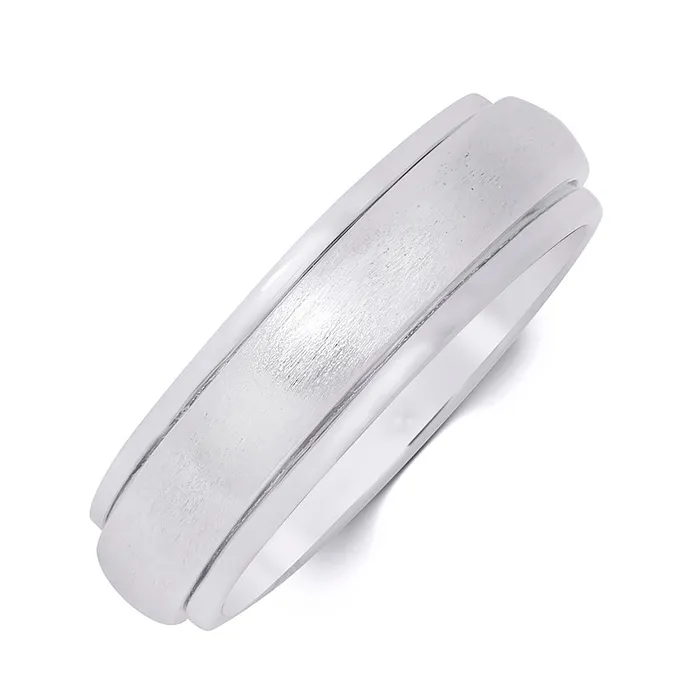 mayamila Rings Mens Rotating Wedding Band Ring Authentic Sterling Silver Comfort Fit