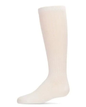 Memoi Chain Knee Socks Winter White MKF2003 Memoi Rings