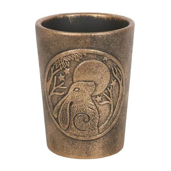 Moon Gazing Hare Bronze Terracotta Plant Pot by Lisa Parker Something Different Wholesale Necklaces