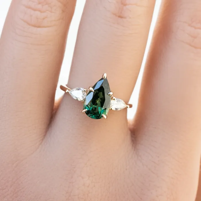 Rings Claire Ring 202ct Green Sapphire 14k Yellow Gold One of a kind Envero Jewelry Rings Claire Ring 202ct Green Sapphire 14k Yellow Gold One of a kind Envero Jewelry