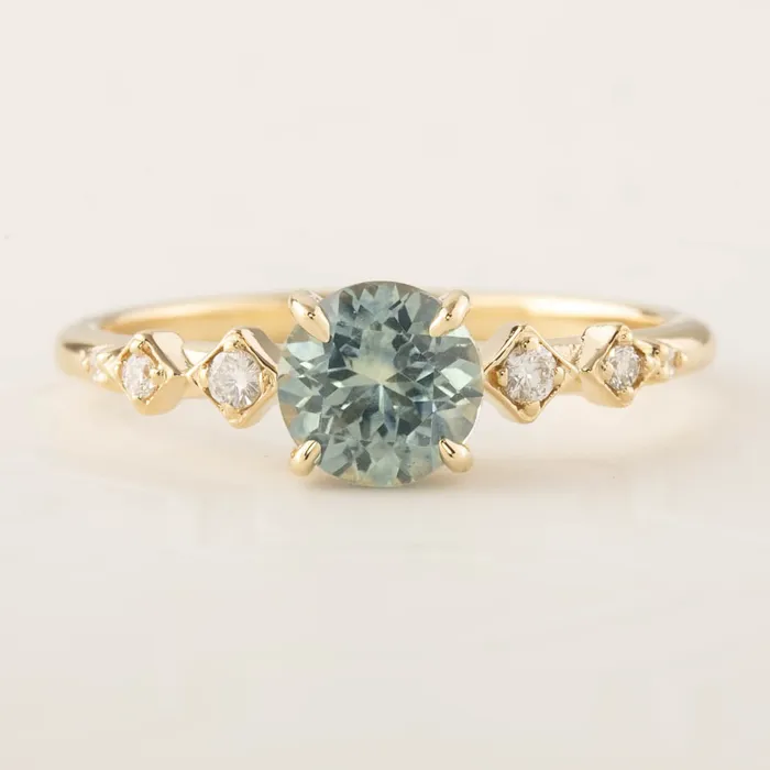 Rings Envero Jewelry Celeste Ring 11ct Light Green Montana Sapphire one of a kind Rings Envero Jewelry Celeste Ring 11ct Light Green Montana Sapphire one of a kind