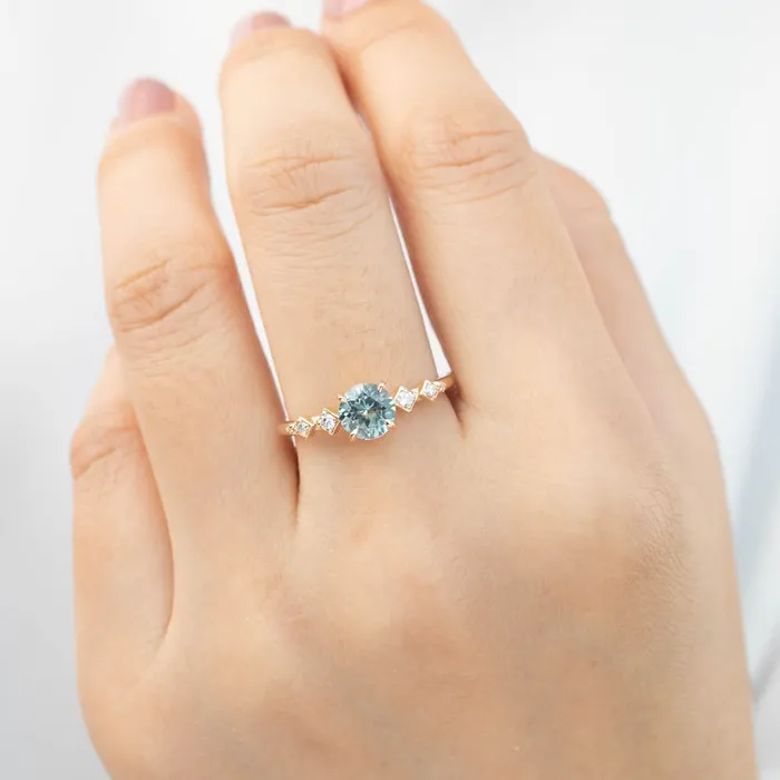 Rings Envero Jewelry Celeste Ring 11ct Light Green Montana Sapphire one of a kind Rings Envero Jewelry Celeste Ring 11ct Light Green Montana Sapphire one of a kind