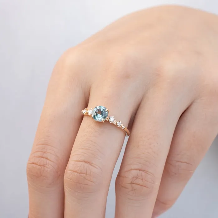 Rings Envero Jewelry Celeste Ring 11ct Light Green Montana Sapphire one of a kind Rings Envero Jewelry Celeste Ring 11ct Light Green Montana Sapphire one of a kind