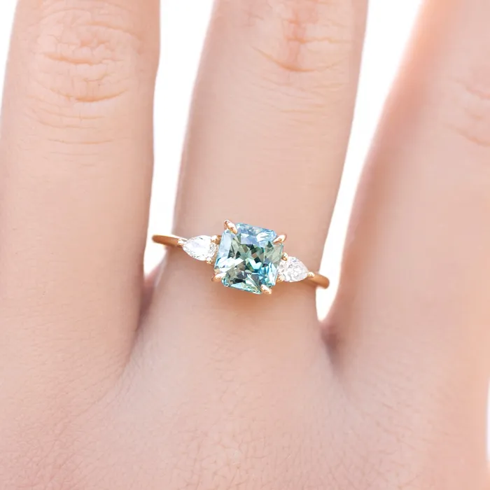 Rings Envero Jewelry Olivia Ring 179ct Parti Blue Green Srilanka Sapphire 14k Yellow Gold One of a kind Rings Envero Jewelry Olivia Ring 179ct Parti Blue Green Srilanka Sapphire 14k Yellow Gold One of a kind