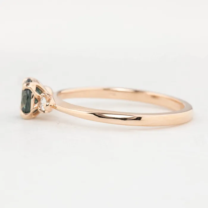 Rings Sofia Ring 071ct Blue Green Queensland Sapphire 14k Rose Gold One of a kind Envero Jewelry Rings Sofia Ring 071ct Blue Green Queensland Sapphire 14k Rose Gold One of a kind Envero Jewelry