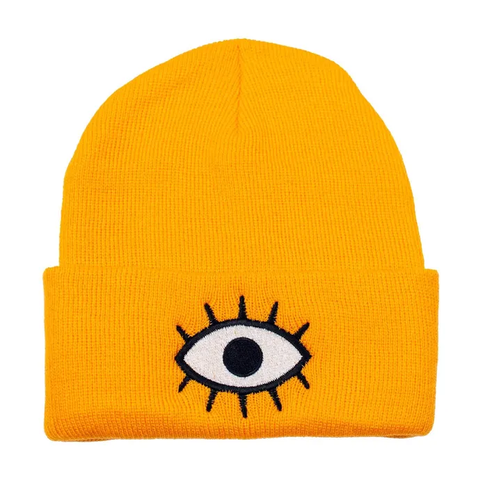 Third Eye Beanie Gold Wokeface Earrings