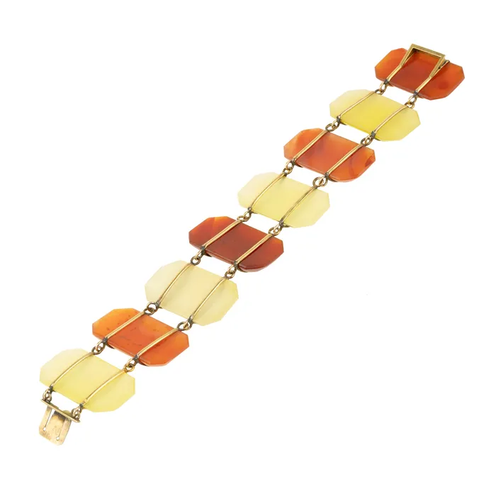 Bell Bird Antiques Bracelets 19th Century Agate Bracelet