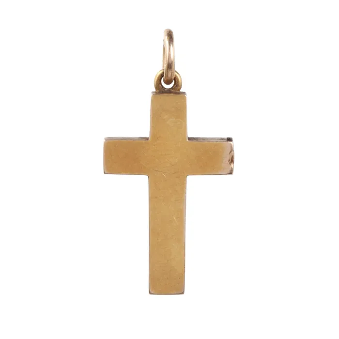 Bell Bird Antiques Necklaces Victorian Era Gold Cross Locket