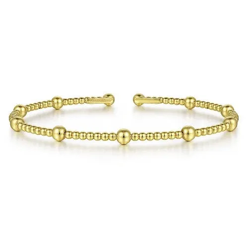 Bracelets GABRIEL CO 14K Yellow Gold Bujukan Split Bangle