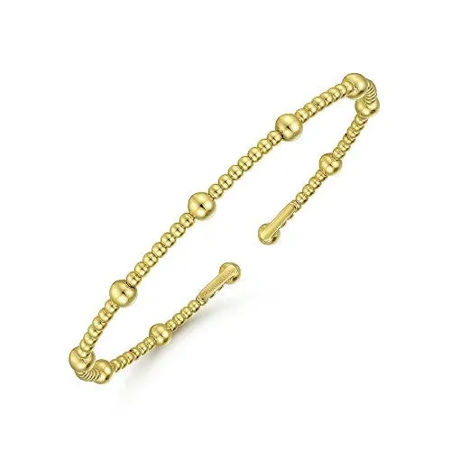 Bracelets GABRIEL CO 14K Yellow Gold Bujukan Split Bangle