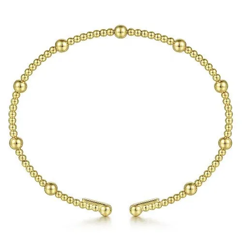 Bracelets GABRIEL CO 14K Yellow Gold Bujukan Split Bangle