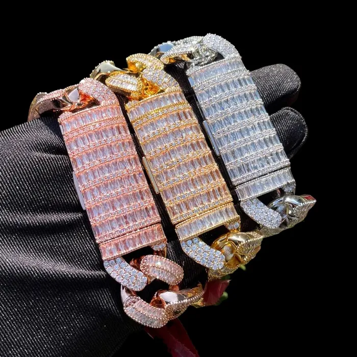 Bracelets Ultra VVS 15MM Ultra VVS Iced Out Diamond Bracelet