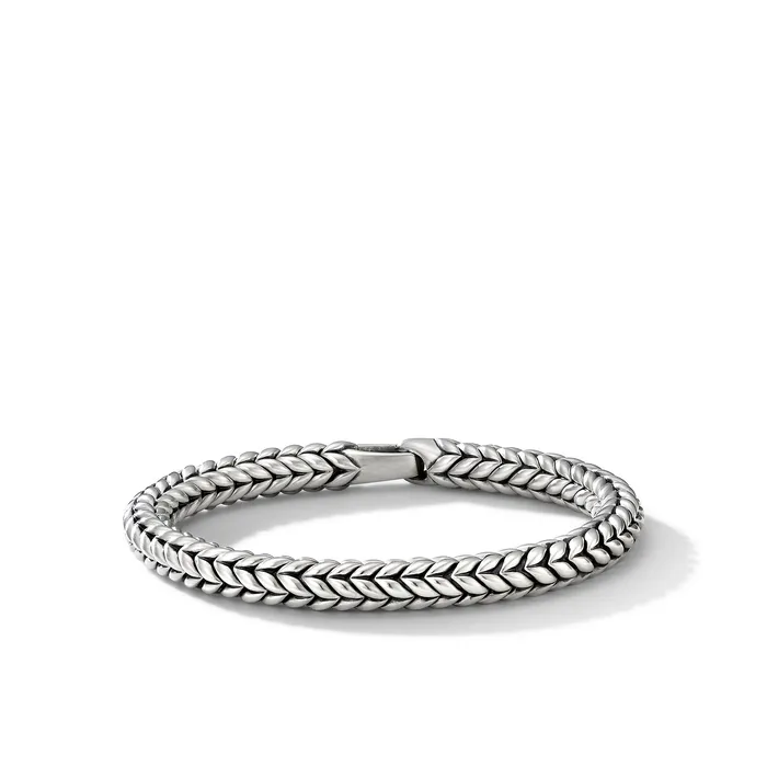 David Yurman Chevron Bead Bracelet in Sterling Silver 8mm Bracelets