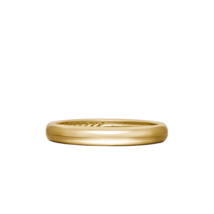 DY Classic Band Ring in 18K Yellow Gold 35mm David Yurman Rings
