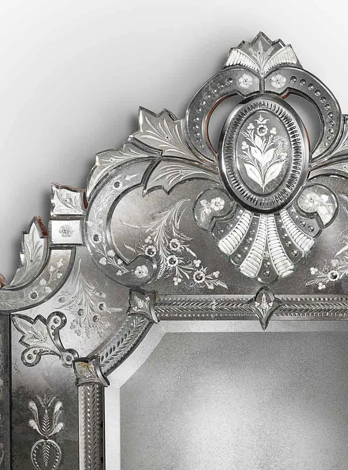 Earrings Mirror 700 Line LOUIS XIV Art 6717 MuranoVItrum Home Decor