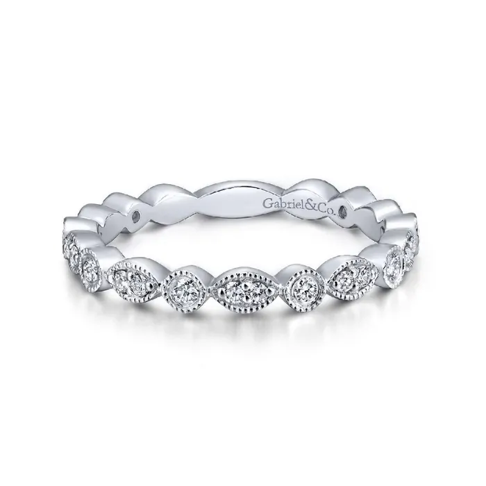 GABRIEL CO Rings Diamond Wedding Bands Women