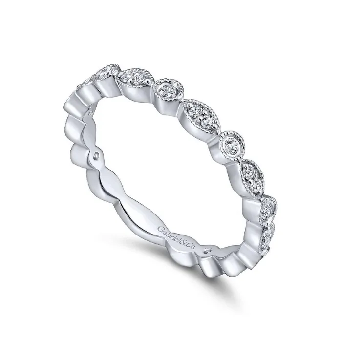 GABRIEL CO Rings Diamond Wedding Bands Women