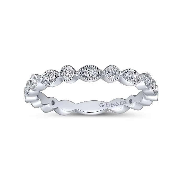 GABRIEL CO Rings Diamond Wedding Bands Women