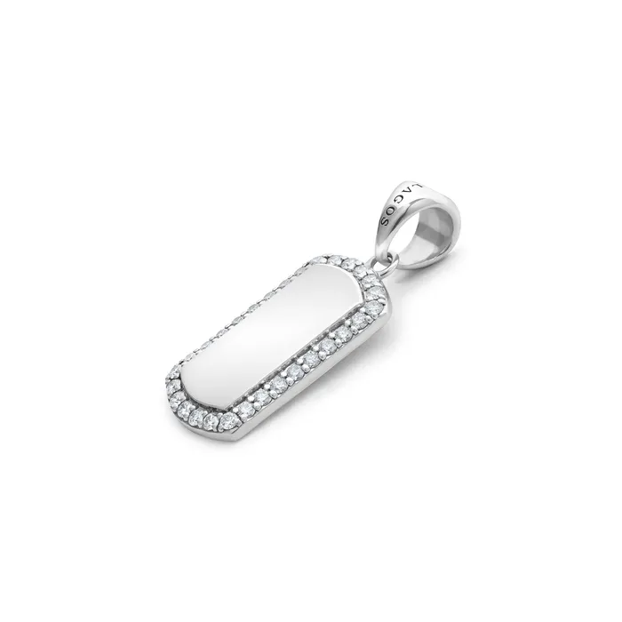 LAGOS Anthem Diamond Tag Amulet Earrings