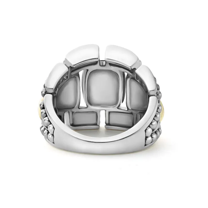 LAGOS Rings High Bar TwoTone Caviar Statement Ring
