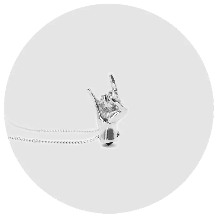 MARIA MARISCAL Earrings Collar MUTE plata