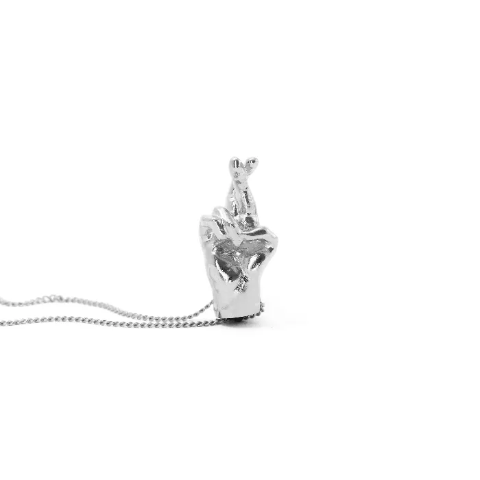 MARIA MARISCAL Earrings Collar MUTE plata