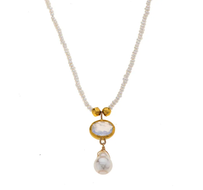 Nava Zahavi Necklaces Nava Zahavi Glowing Pearl Necklace