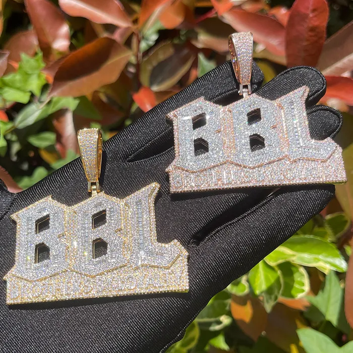 Necklaces BBL Brothers By Loyalty Iced Out Diamond Pendant Necklace Brothers By Loyalty