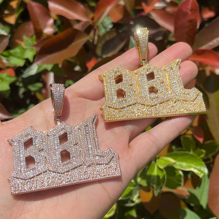 Necklaces BBL Brothers By Loyalty Iced Out Diamond Pendant Necklace Brothers By Loyalty