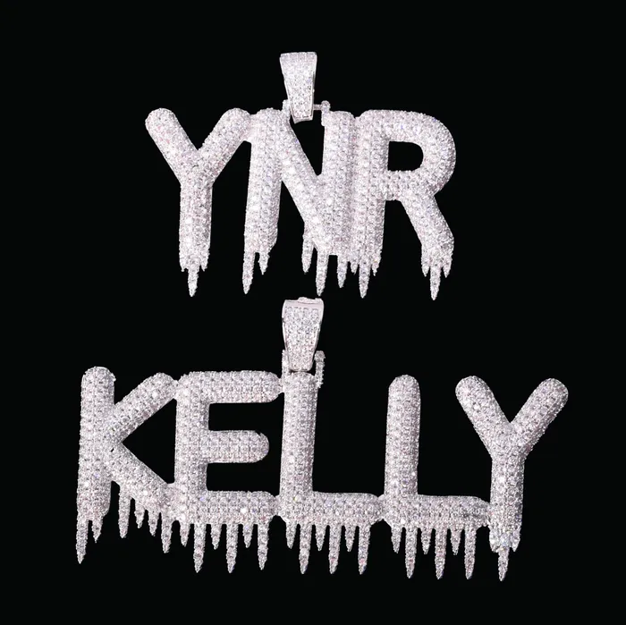 Necklaces DRIPPY Hanging Iced Letters Personalized Custom Name Necklace Pendant