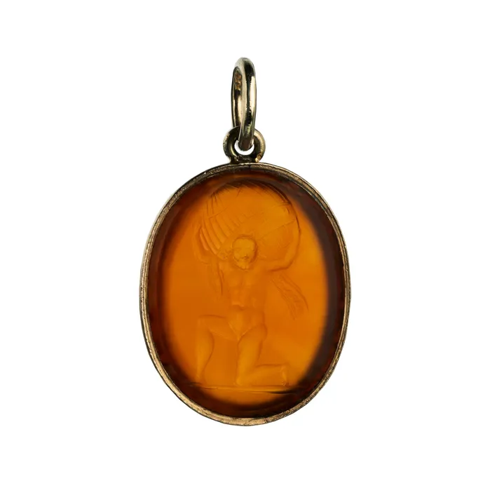 Necklaces Victorian Era Carved Carnelian Atlas Intaglio Pendant Bell Bird Antiques Necklaces Victorian Era Carved Carnelian Atlas Intaglio Pendant Bell Bird Antiques