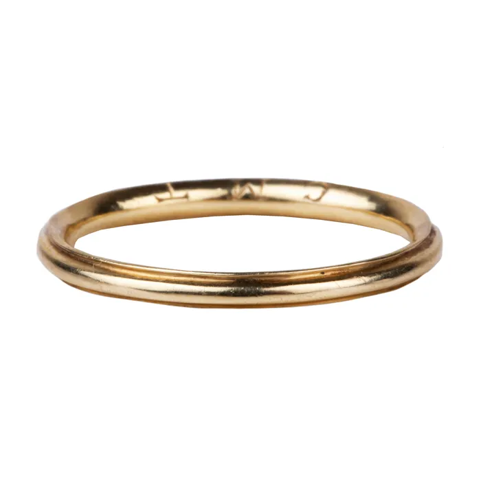 Rings Bell Bird Antiques Early 19th Century Chased Gold Band