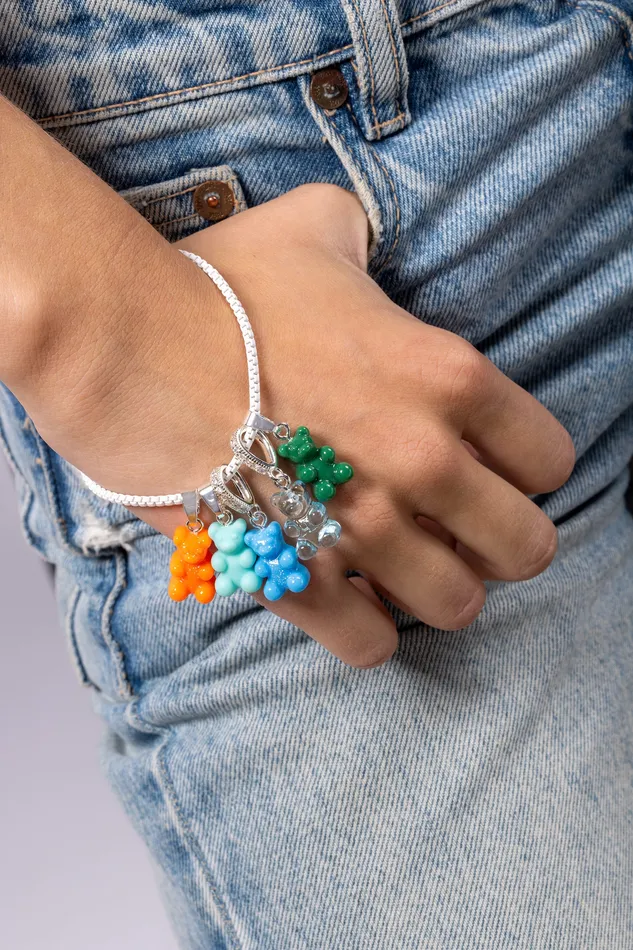 Rings Crystal Haze Jewelry Nostalgia bear Classic connector Silver plated Havana