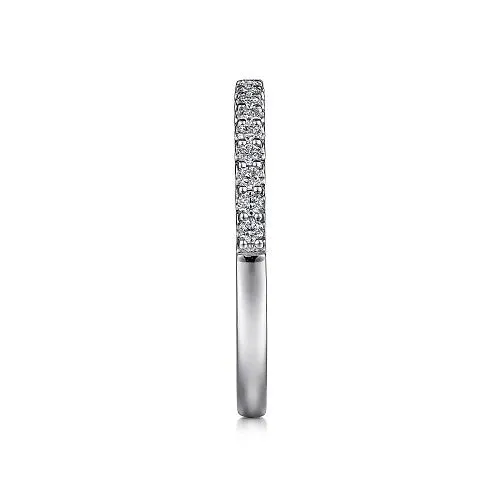 Rings GABRIEL CO Montreal 14K White Gold Shared Prong Diamond Wedding Band 023 ct Rings GABRIEL CO Montreal 14K White Gold Shared Prong Diamond Wedding Band 023 ct