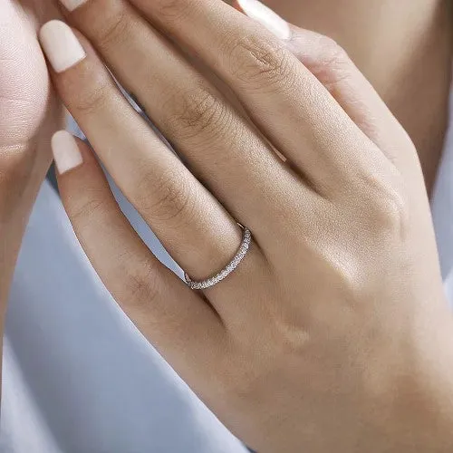 Rings GABRIEL CO Montreal 14K White Gold Shared Prong Diamond Wedding Band 023 ct Rings GABRIEL CO Montreal 14K White Gold Shared Prong Diamond Wedding Band 023 ct