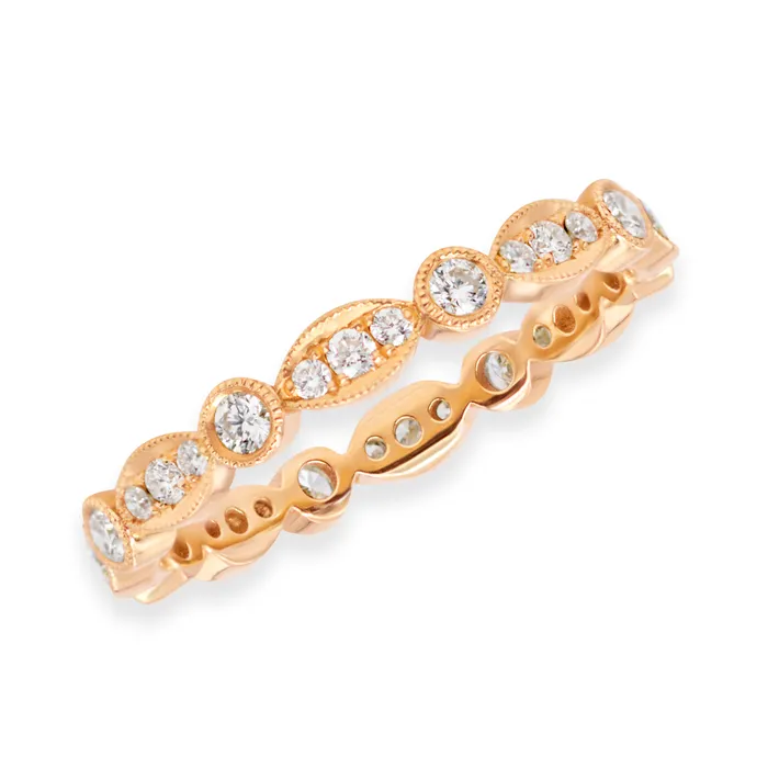 Rings Round Beaded Bezel Set Diamond Eternity Band 61tw Polachecks Collection Rings Round Beaded Bezel Set Diamond Eternity Band 61tw Polachecks Collection