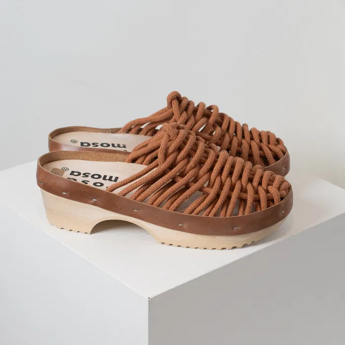 Rosa Mosa Net Panto Cotton Clogs Cinnamon on sale warehouse closeout Earrings