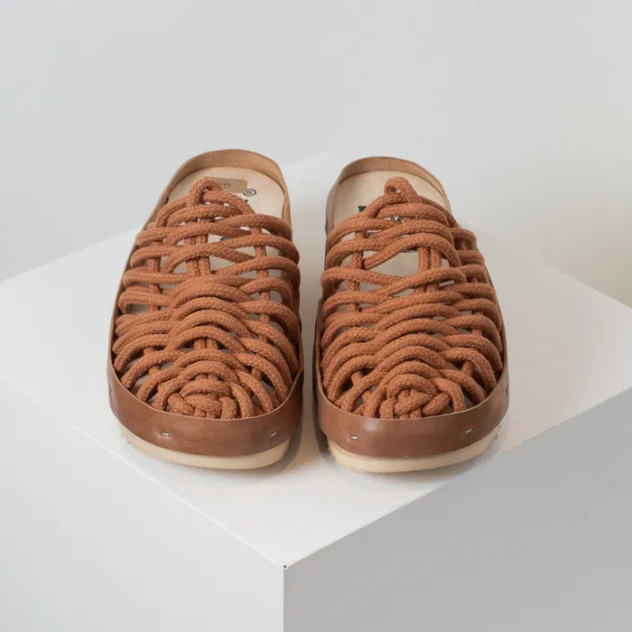 Rosa Mosa Net Panto Cotton Clogs Cinnamon on sale warehouse closeout Earrings