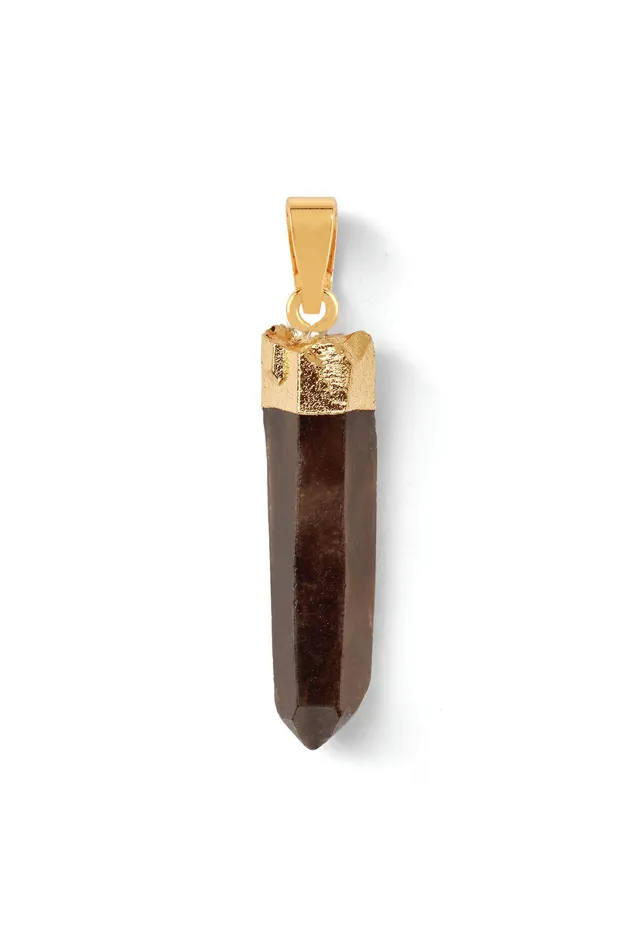Smokey quartz Classic connector Crystal Haze Jewelry Earrings